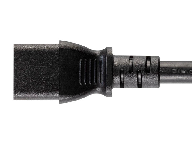 Monoprice Heavy Duty Extension Cord - 6 Feet - Black NEMA L6-20P to IEC 60320 C13, 14AWG, 15A, SJT, 250V, For High-Density Data Environments
