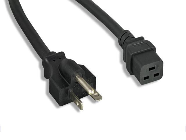 Monoprice Heavy Duty Extension Cord - 6 Feet - Black NEMA 6-20P to IEC 60320 C19, For Computers, Servers, and Monitors to a PDU or UPS in a Data...