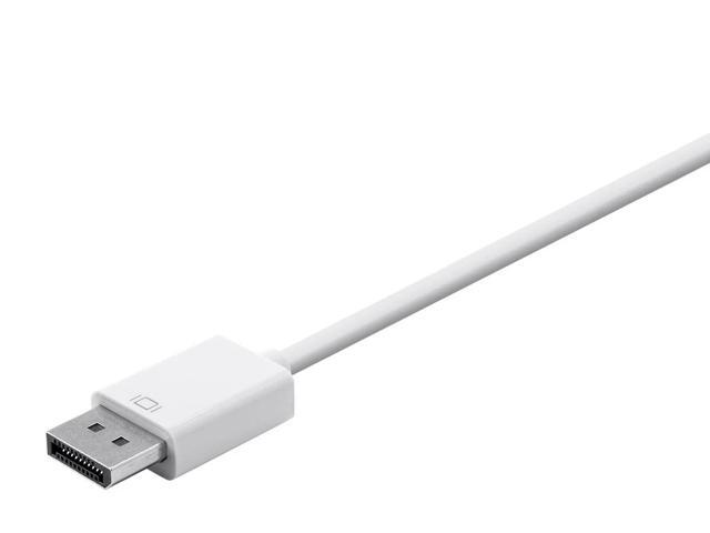 Monoprice DisplayPort 1.2a to 4K HDMI, Dual Link DVI, and VGA Passive Adapter, White