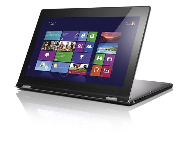 Lenovo Yoga 13 Ultrabook - Windows 8.1 Pro - Intel Core i7-3517U, 8GB RAM, 128GB SSD, 13.3' Multi-Touch HD+ IPS Display (1600x900), Silver Grey