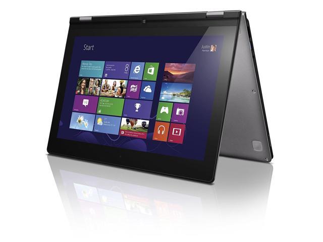 Lenovo Yoga 13 Ultrabook - Windows 8.1 Pro - Intel Core i7-3517U, 8GB RAM, 128GB SSD, 13.3' Multi-Touch HD+ IPS Display (1600x900), Silver Grey