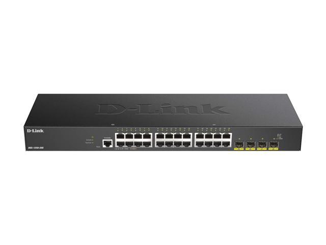 D-Link DGS 1250-28X - Switch - L3 Lite - smart - 24 x 10/100/1000 + 4 x 10 Gigabit SFP+ - rack-mountable