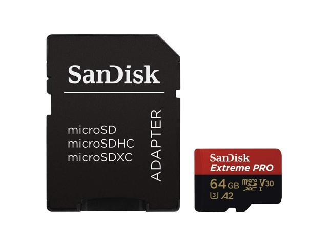 SanDisk Extreme Pro - Flash memory card - 512 GB - A2 / Video Class V30 / UHS-I U3 / Class10 - microSDXC UHS-I