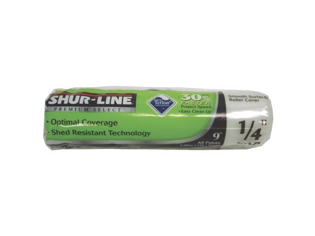 Paint Roller Cover,9 in. L,1/4 in. Nap SHUR-LINE 55500SN
