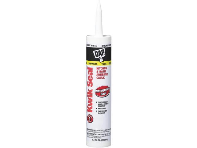 DAP 70798-18032 Acrylic Latex Adhesive Caulk, 10 oz, Cartridge, White, Acrylic