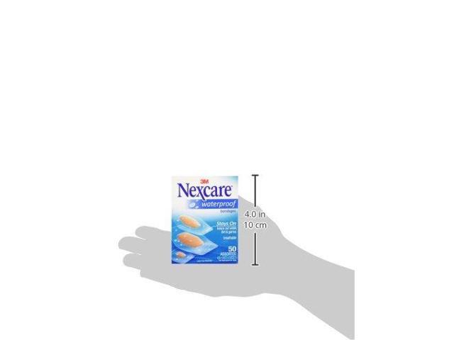 3m Nexcare Waterproof, Clear Bandages, Assorted Sizes, 50/Box 43250