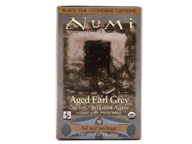 Numi Organic Teas and Teasans 1.27oz Aged Earl Grey 18/Box 10170