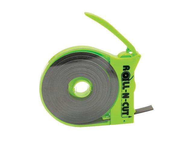 Baumgartens Magnetic Tape Roll w/Dispenser 1/2'x15' BK Tape/GN Dispenser 66021