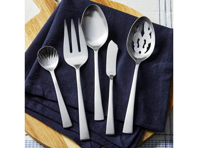 ZWILLING Bellasera (matte finish) 45-pc Satin Flatware Set, 18/10 Stainless Steel, Satin Finish (not polished)