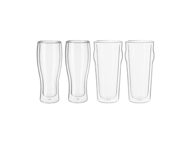 ZWILLING Sorrento 4-pc Double-Wall Pint & Pilsner Glass Set