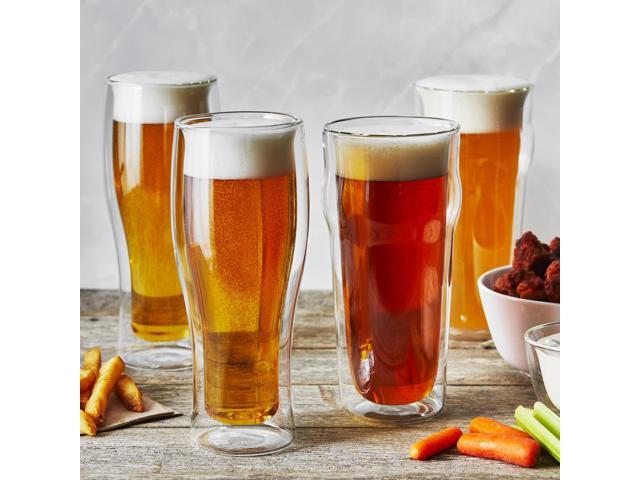 ZWILLING Sorrento 4-pc Double-Wall Pint & Pilsner Glass Set