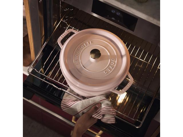 Staub Cast Iron 4-qt Round Dutch Oven - Peony Pink