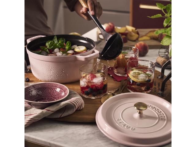 Staub Cast Iron 4-qt Round Dutch Oven - Peony Pink