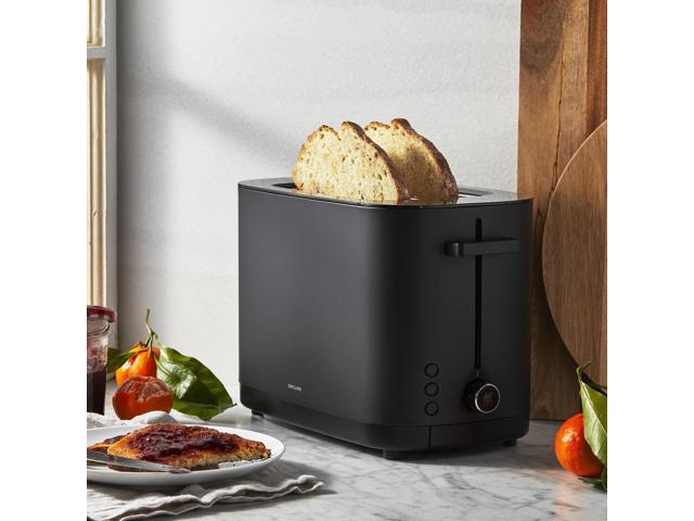 ZWILLING Enfinigy, 2-Slice Toaster, Extra Wide 1.5' Slots for Bagels and Toast, Black
