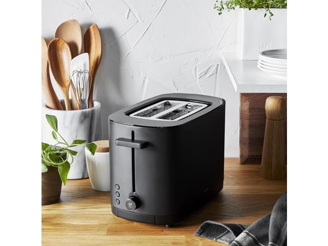 ZWILLING Enfinigy, 2-Slice Toaster, Extra Wide 1.5' Slots for Bagels and Toast, Black