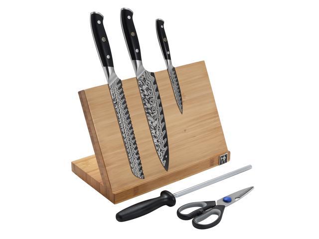 Henckels Compass Damascus 6-pc Magnetic Easel Knife Set