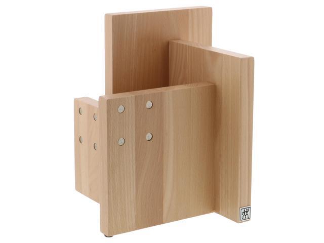 ZWILLING Italian Square Magnetic Knife Block - Natural Beechwood