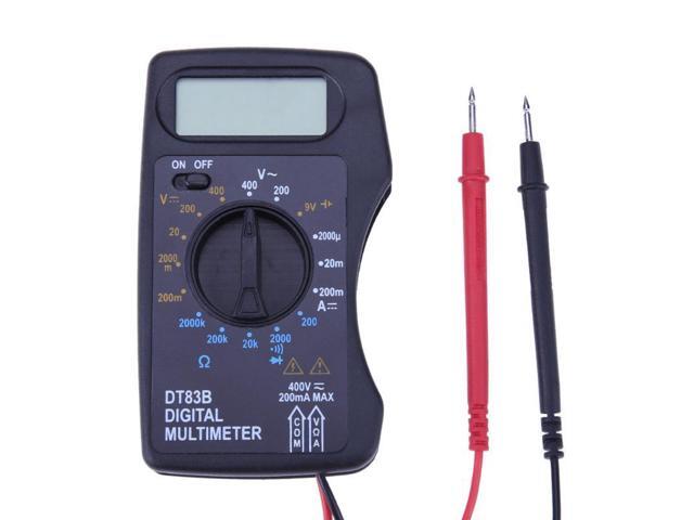 Portable Digital Multimeter Mini Pocket Ammeter Voltmeter Current Voltage Ohm Meter Battery Capacity Electrical Test 1999 Counts