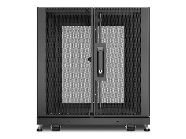 APC by Schneider Electric NetShelter SX 12U Server Rack Enclosure 600mm x 900mm w/ Sides Black - For Server, Storage - 12U Rack Height x 19' Rack...