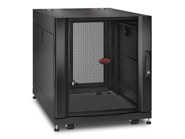 APC by Schneider Electric NetShelter SX 12U Server Rack Enclosure 600mm x 900mm w/ Sides Black - For Server, Storage - 12U Rack Height x 19' Rack...