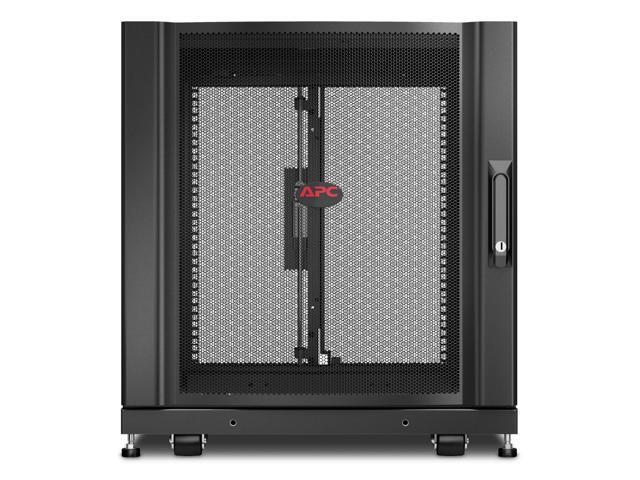 APC by Schneider Electric NetShelter SX 12U Server Rack Enclosure 600mm x 900mm w/ Sides Black - For Server, Storage - 12U Rack Height x 19' Rack...