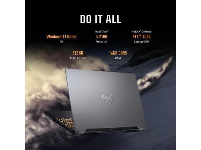 ASUS TUF Gaming F16 Gaming Laptop, 16 FHD+ 144Hz IPS-Level 16:10 Display, Intel Core 5 210H, NVIDIA GeForce RTX 4050, 16GB DDR5, 512GB PCIe Gen4...