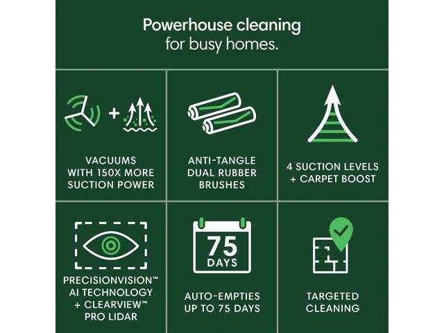 iRobot Roomba Plus 504 Vac Robot Vacuum with AutoEmpty Dock - Superior Power-Lifting Suction, Advanced AI Navigation, Anti-Tangle, Self-Empties for...