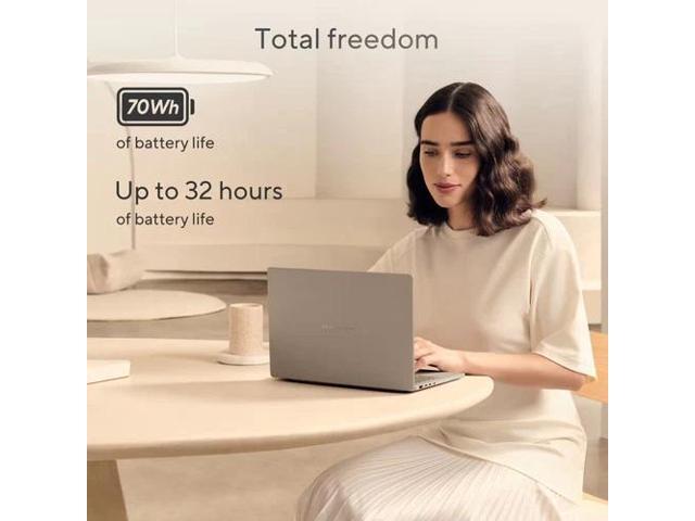 ASUS - Zenbook A14 14" FHD+ OLED Laptop - Copilot+ PC - Snapdragon X Plus - 16GB RAM - 512GB SSD - Zabriskie Beige - image 6