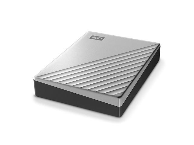 WD 5TB Silver My Passport Ultra Portable Storage External Hard Drive USB-C for Mac (WDBPMV0050BSL-WESN)