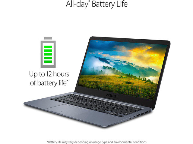 ASUS Laptop L406 Thin and Light Laptop, 14" HD Display, Intel Celeron N4000 Processor, 4GB RAM, 64GB eMMC Storage, Wi-Fi 5, Windows 10, Microsoft...