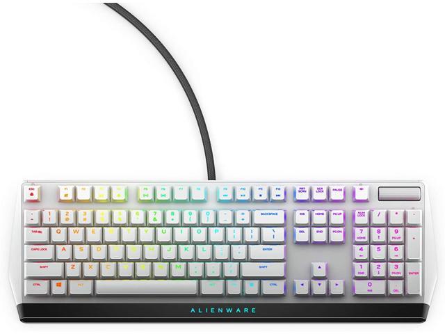 Alienware - AW510K Full-size Wired Mechanical CHERRY MX Low Profile Red Switch Gaming Keyboard with RGB Back Lighting for PC - Lunar Light - image 6