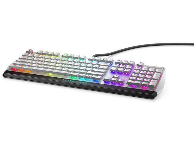 Alienware - AW510K Full-size Wired Mechanical CHERRY MX Low Profile Red Switch Gaming Keyboard with RGB Back Lighting for PC - Lunar Light - image 5