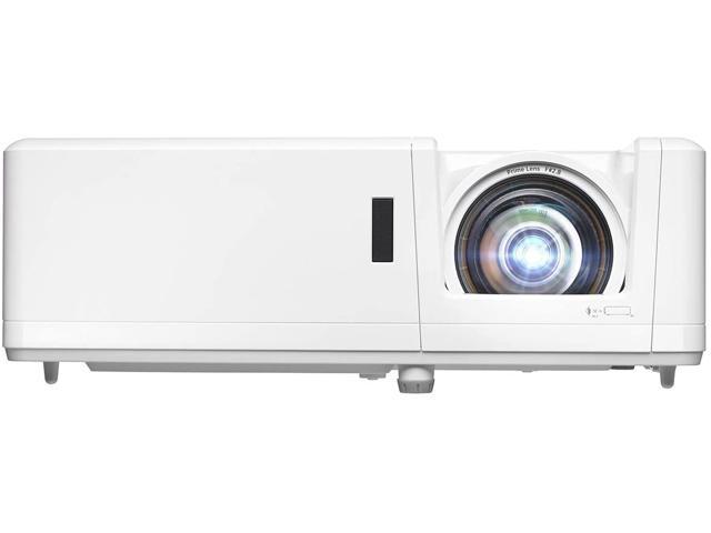 Optoma GT1090HDR Short Throw Laser Home Theater Projector 4K HDR Input Lamp-Free Reliable Operation 30,000 Hours Bright 4,200 lumens for Day.