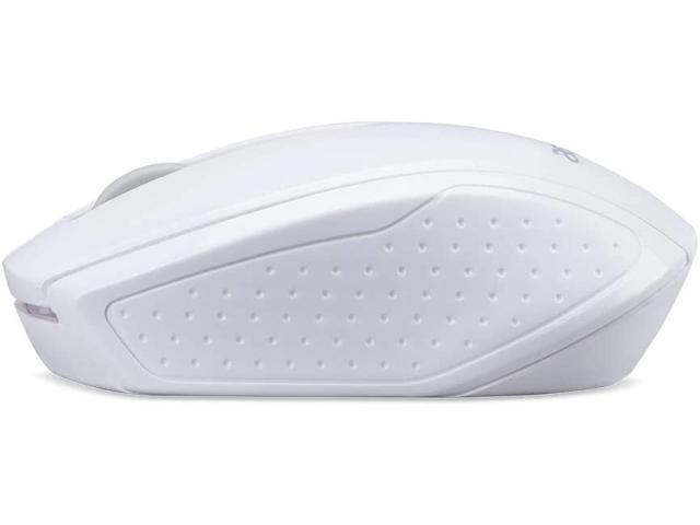 Acer RF Wireless Optical M501 White Mouse with USB Plug and Play for Windows PC, Mac and Certified Works with Chromebook