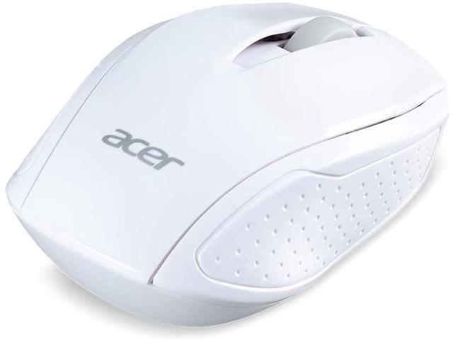 Acer RF Wireless Optical M501 White Mouse with USB Plug and Play for Windows PC, Mac and Certified Works with Chromebook