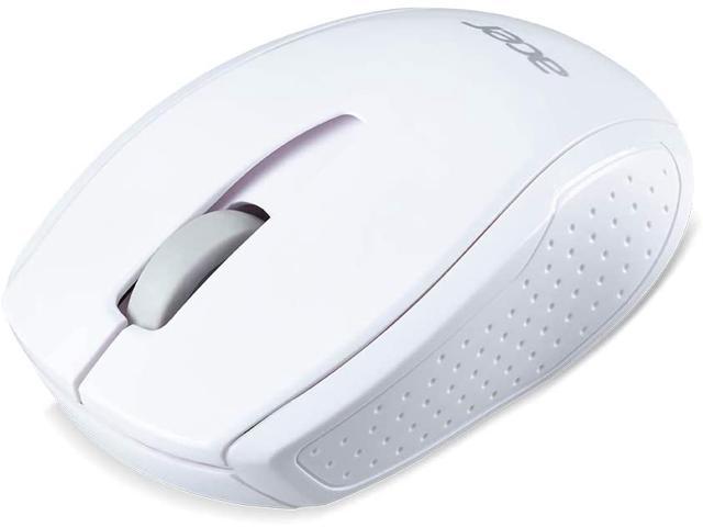 Acer RF Wireless Optical M501 White Mouse with USB Plug and Play for Windows PC, Mac and Certified Works with Chromebook