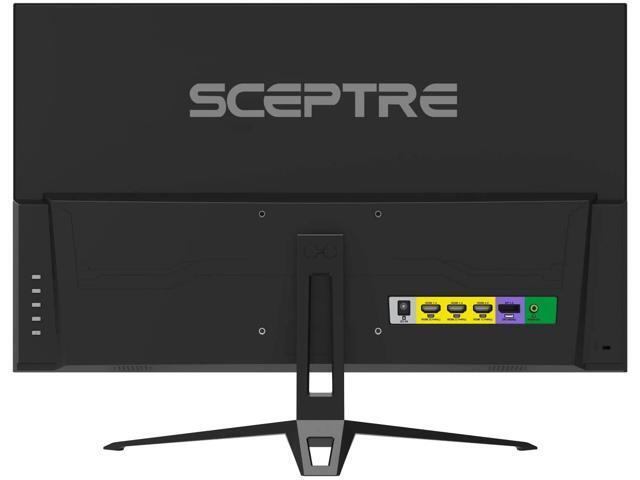 Sceptre IPS 27 inch Gaming LED Monitor up to 165Hz 144Hz 1ms DisplayPort HDMI, FreeSync FPS RTS Build-in Speakers Gunmetal Black 2021 (E275B-FPT165)