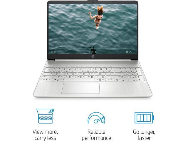 HP 15 Laptop, AMD Ryzen 7 3700U Processor, 8 GB RAM, 256 GB SSD, HD Display, Windows 10 Home (15-ef0022nr, Natural Silver) Notebook
