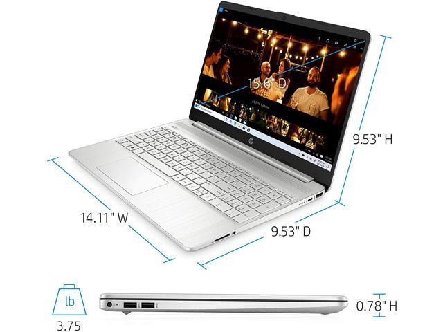 HP 15 Laptop, AMD Ryzen 7 3700U Processor, 8 GB RAM, 256 GB SSD, HD Display, Windows 10 Home (15-ef0022nr, Natural Silver) Notebook