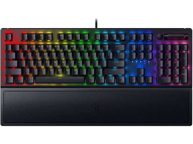 Open Box - Razer BlackWidow V3 Mechanical Gaming Keyboard: Green Mechanical Switches - Tactile & Clicky - Chroma RGB Lighting - Compact Form Factor.