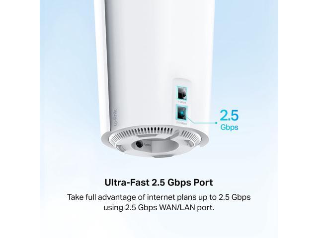 TP-Link Deco Tri-Band WiFi 6 Mesh System Deco X90(2-pack- Covers up to 6000 Sq. Ft, Replaces Routers and Extenders, AI-Driven and Smart Antennas,...