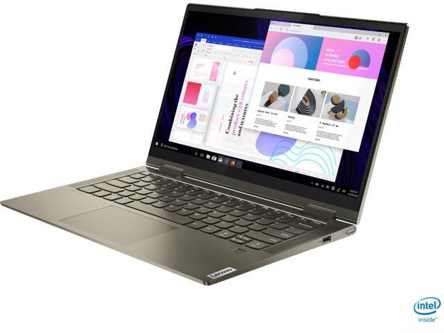 Lenovo - Yoga 7i 2-in-1 14' Touch Screen Laptop - Intel Evo Platform Core i5 - 12GB Memory - 512GB Solid State Drive - Dark Moss Tablet Notebook...