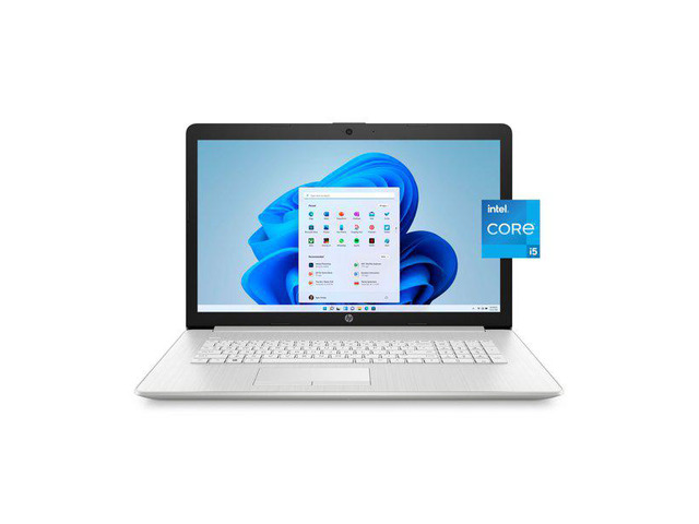 HP 17.3' FHD, Intel Core i5-1135G7, 8GB RAM, 512GB SSD, Natural Silver, Windows 11 Home, 17-by4061nr Laptop