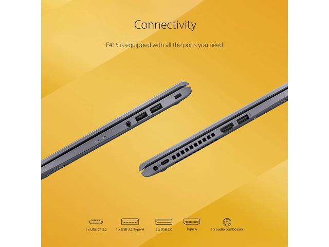 ASUS VivoBook 14 F415 Laptop Computer, 14 FHD Display, Intel Core i3-1115G4 Processor, 4GB DDR4, 128GB PCIe SSD, Fingerprint Reader, Windows 11...