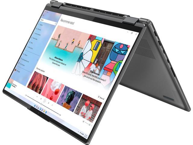 Lenovo - Yoga 7i 16' WQXGA Touch 2-in-1 Laptop - Core i5-1240P - 8GB Memory - 256GB SSD - Storm Grey Tablet Notebook 82QG0001US