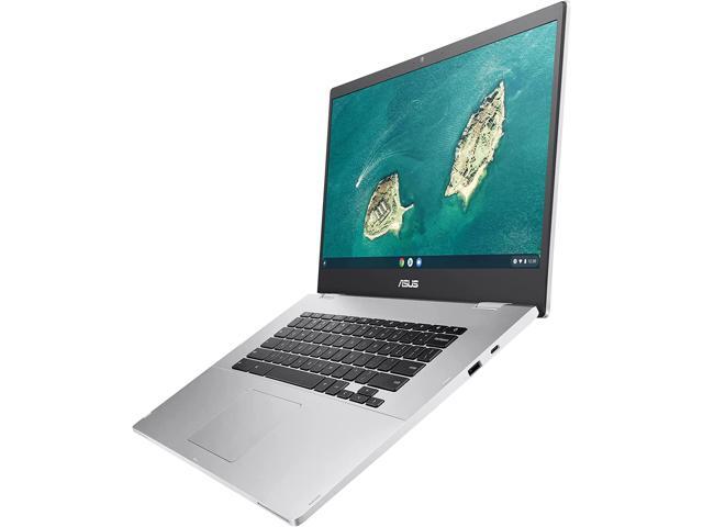 ASUS Chromebook CX1, 15.6' Full HD NanoEdge Display, Intel Celeron N3350 Processor, 64GB eMMC Storage, 8GB RAM, Chrome OS, Transparent Silver,...