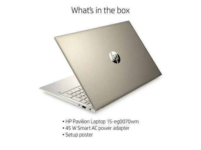 HP Pavilion 15.6' FHD Touch, Intel Core i7-1165G7, 8GB RAM, 512GB SSD, Lunar Gold, 15-eg0070wm Laptop Notebook