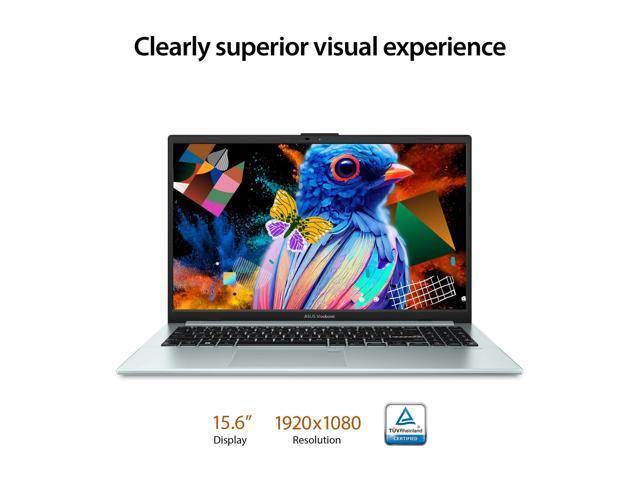 ASUS Vivobook 15.6 FHD PC Laptop, Intel i3-N305, 8GB, 256GB, Windows 11, Green Grey, E1504GA-WS34 Notebook PC