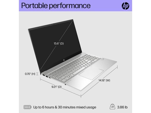 HP Pavilion 15 inch Laptop, FHD Touchscreen, 13th Generation Intel Core i5-1335U, 8 GB RAM, 512 GB SSD, Intel Iris Xe Graphics, Windows 11 Home,...