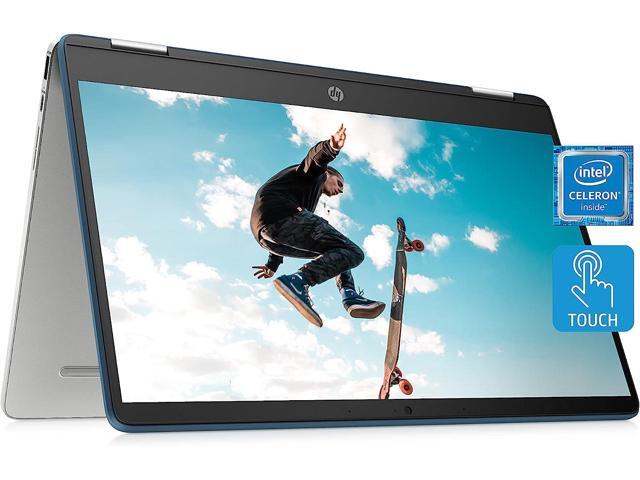 HP Chromebook 360 14a 2-in-1 Laptop, Intel Celeron Processor, 4 GB RAM, 32 GB eMMC, 14 HD (1366 x 768) Chrome OS, Webcam & Dual Mics, Work & Play...